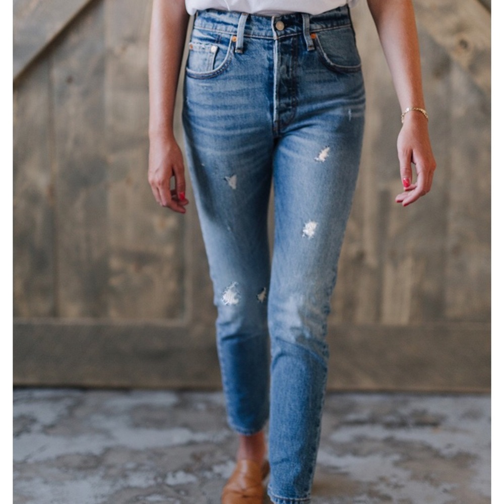 Levi 501 Skinny Jeans in Post Modern Blues